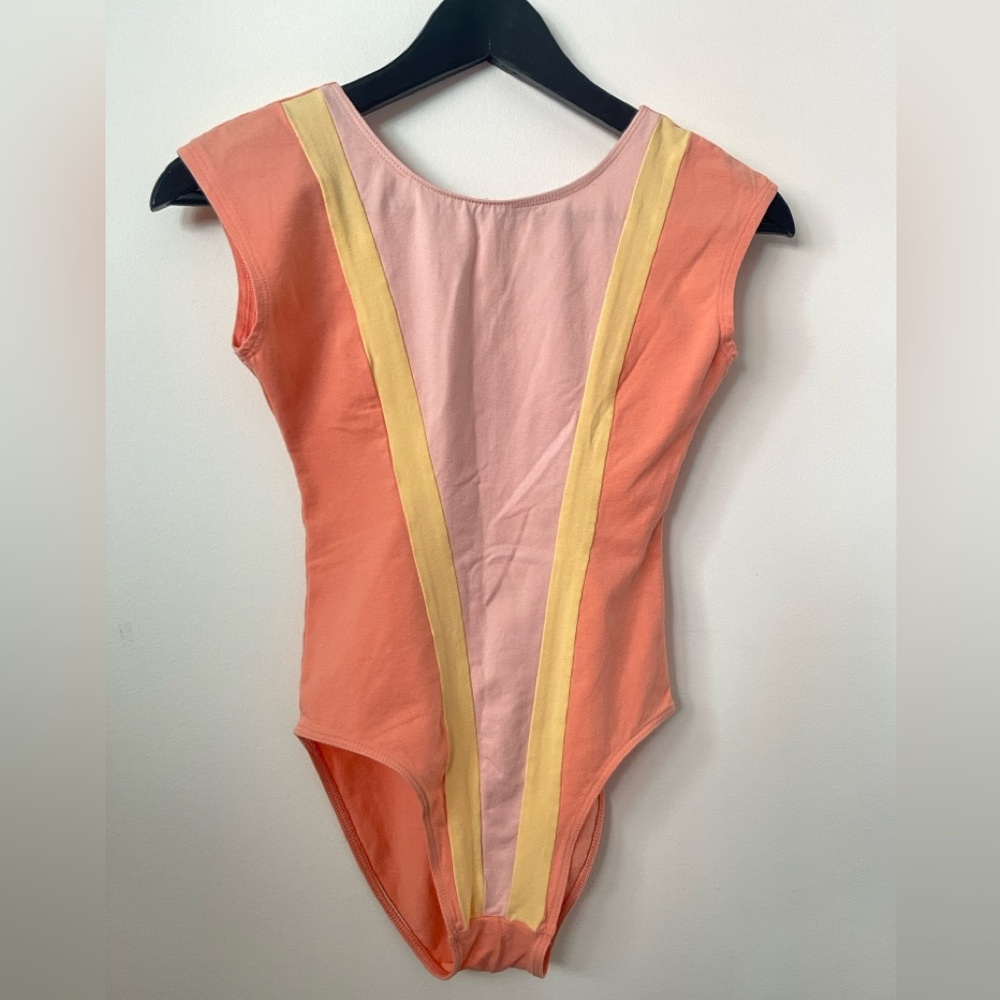 American Apparel - Pastel Tri Tone V Bodysuit